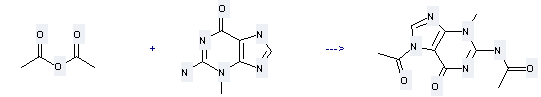 6H-Purin-6-one,2-amino-3,9-dihydro-3-methyl- can be used to produce N-2,7-Diacetyl-3-methylguanine